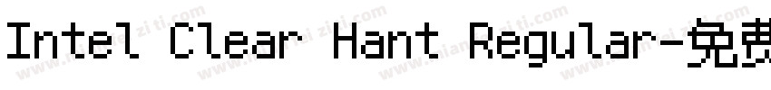 Intel Clear Hant Regular字体转换